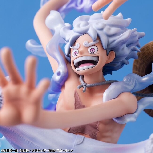 One Piece Portrait.Of.Pirates PVC-Figur „Evolutionsgeschichte“ Monkey D. Luffy „Gear Fifth“ 26 cm