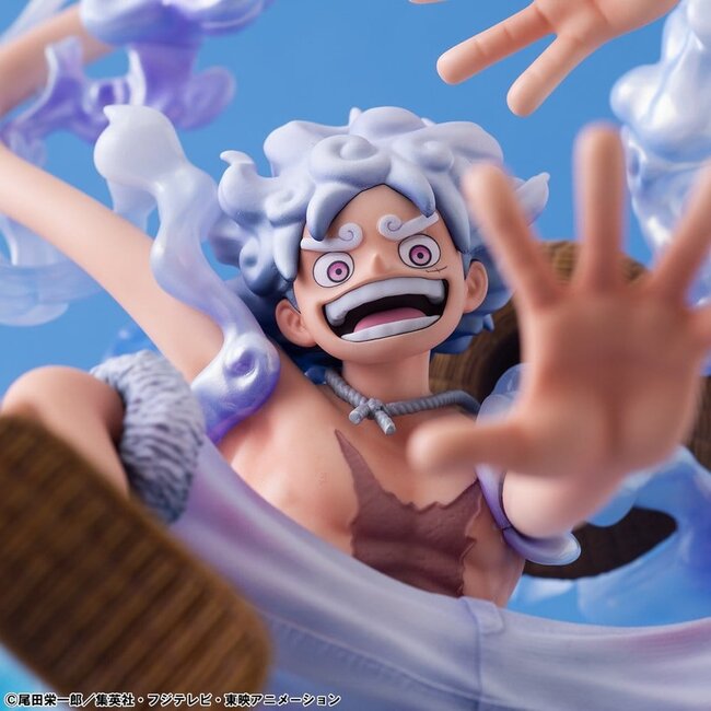 One Piece Portrait.Of.Pirates PVC-Figur „Evolutionsgeschichte“ Monkey D. Luffy „Gear Fifth“ 26 cm