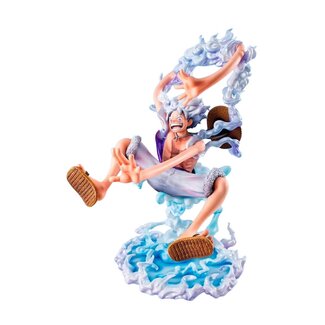 Megahouse One Piece Portrait.Of.Pirates PVC Figure "Evolutionary History" Monkey D. Luffy "Gear Fifth" 26 cm