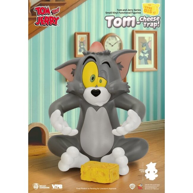 Tom and Jerry Vinyl Bank Small Series Tom-Cheese Trap! 25 cm