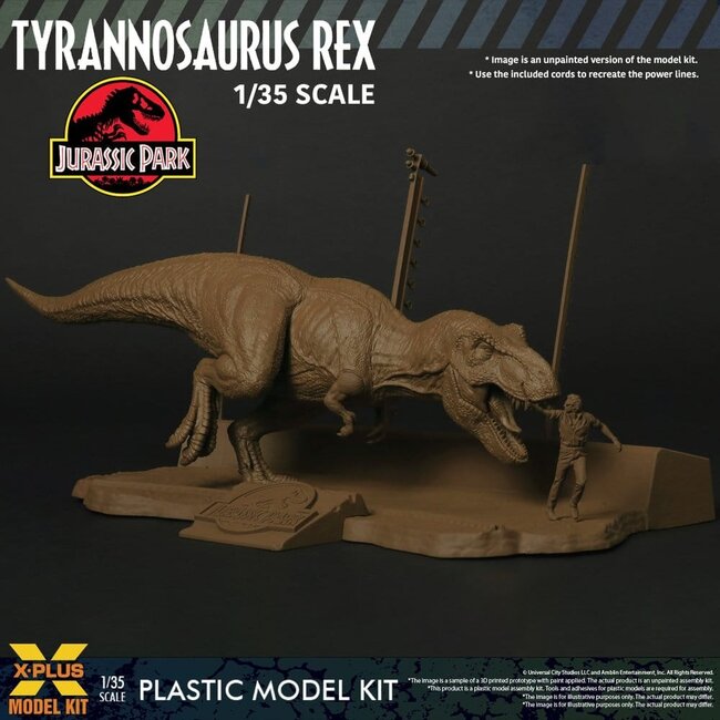 Jurassic Park Plastikmodellbausatz 1/35 Tyrannosaurus Rex 42 cm