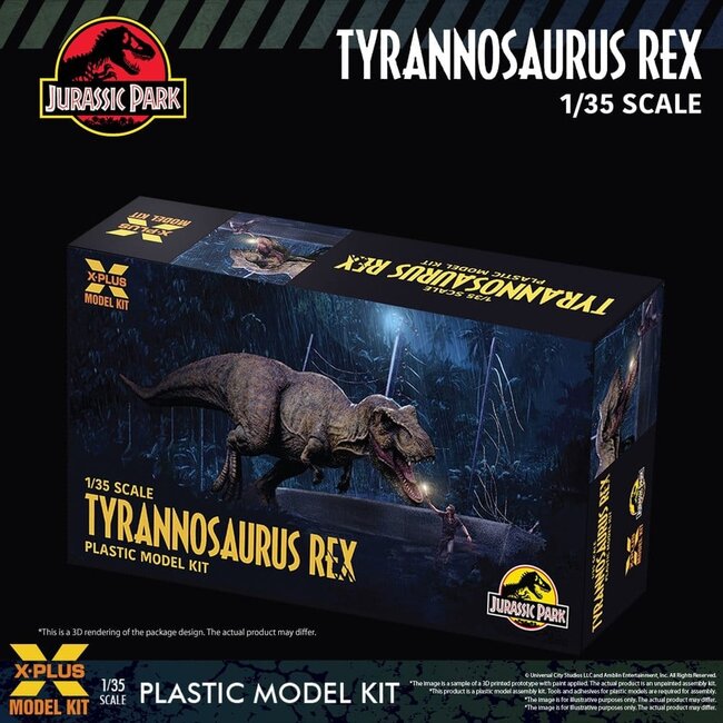 Jurassic Park Plastikmodellbausatz 1/35 Tyrannosaurus Rex 42 cm