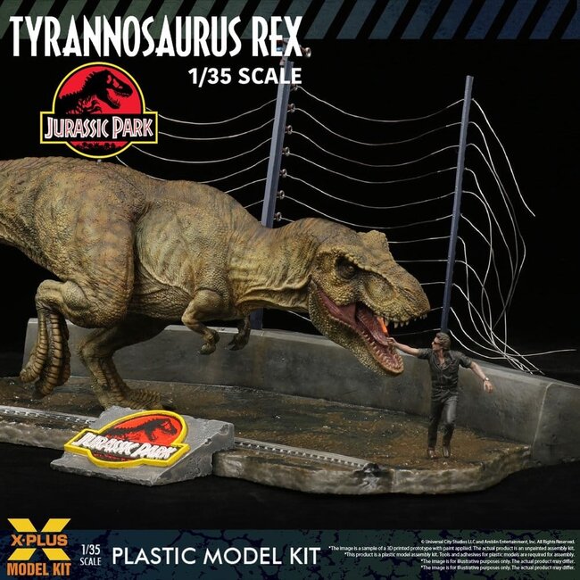 Jurassic Park Plastikmodellbausatz 1/35 Tyrannosaurus Rex 42 cm