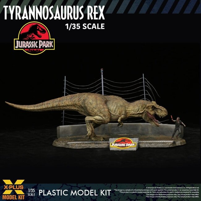 Jurassic Park Plastikmodellbausatz 1/35 Tyrannosaurus Rex 42 cm