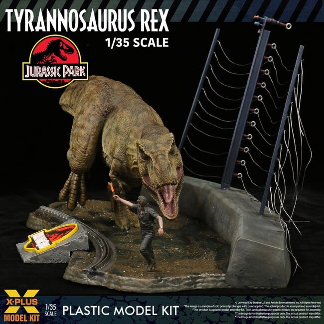 Jurassic Park Plastic Model Kit 1/35 Tyrannosaurus Rex 42 cm