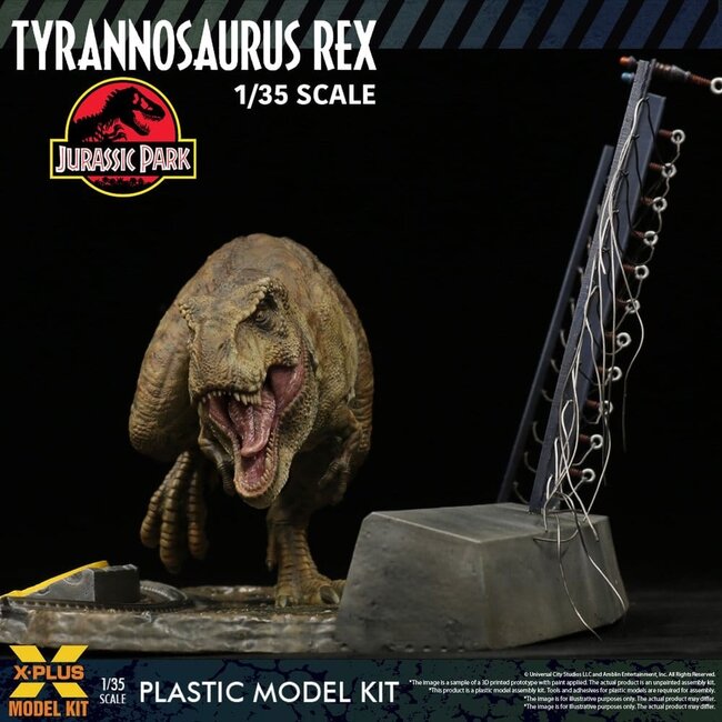 Jurassic Park Plastikmodellbausatz 1/35 Tyrannosaurus Rex 42 cm