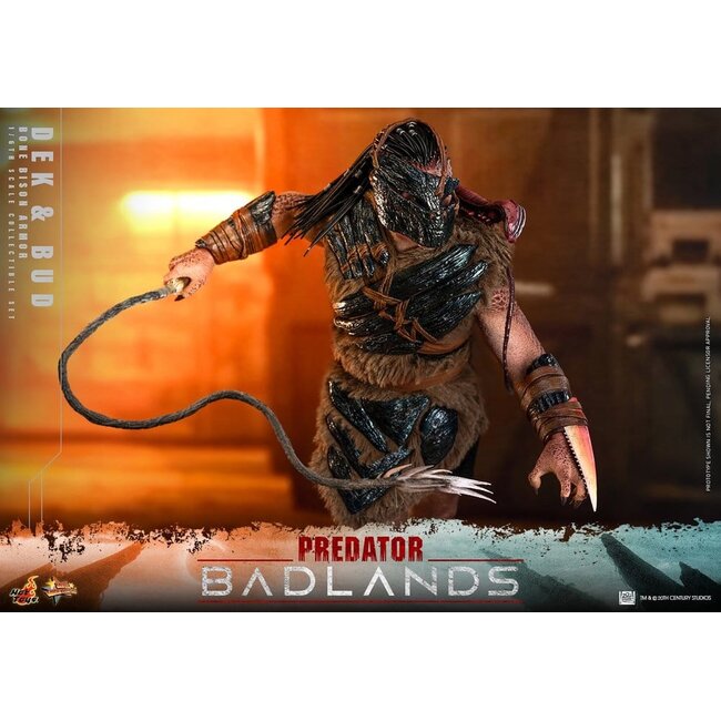 Predator: Badlands Movie Masterpiece Actionfiguren 2er-Pack 1/6 Dek (Knochenbison-Rüstung) und Bud 31 cm
