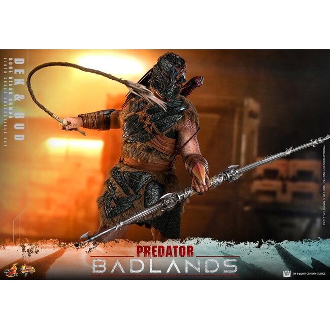 Predator: Badlands Movie Masterpiece Actionfiguren 2er-Pack 1/6 Dek (Knochenbison-Rüstung) und Bud 31 cm