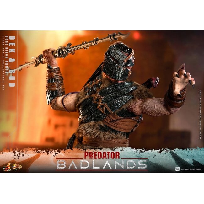 Predator: Badlands Movie Masterpiece Actionfiguren 2er-Pack 1/6 Dek (Knochenbison-Rüstung) und Bud 31 cm