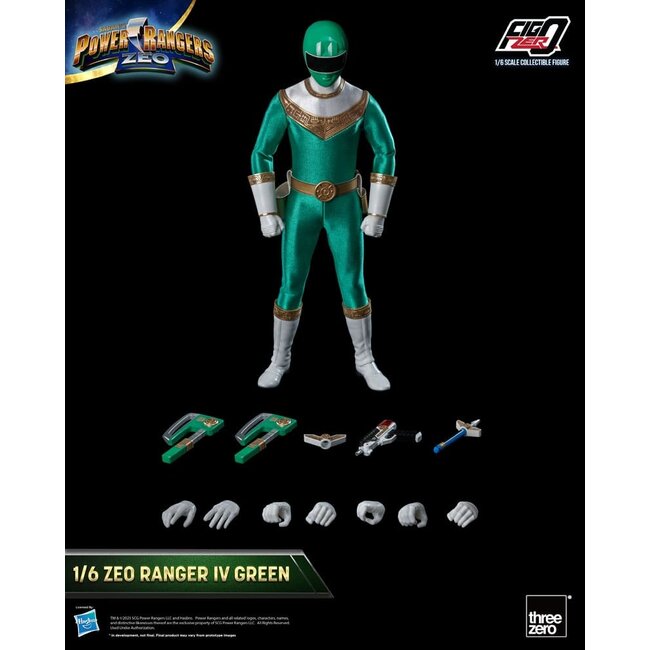 Power Rangers Zeo FigZero Action Figure 1/6 Ranger IV Green 30 cm