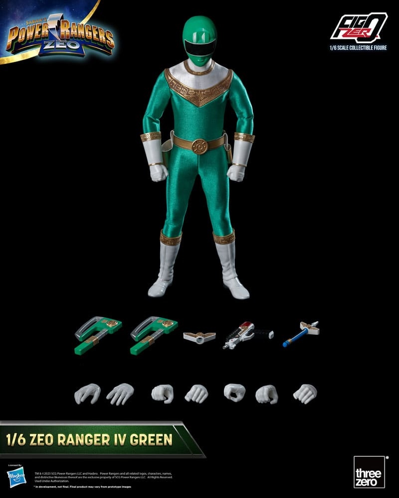 Power Rangers Figzero Power Rangers Zeo FigZero Action Figure 1/6 Ranger IV Green 30 cm - The ...