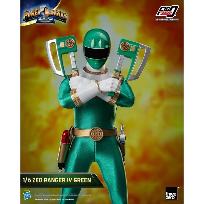 Power Rangers Zeo FigZero Action Figure 1/6 Ranger IV Green 30 cm
