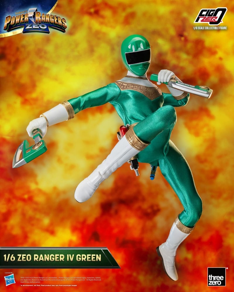Power Rangers Figzero Power Rangers Zeo FigZero Action Figure 1/6 Ranger IV Green 30 cm - The ...