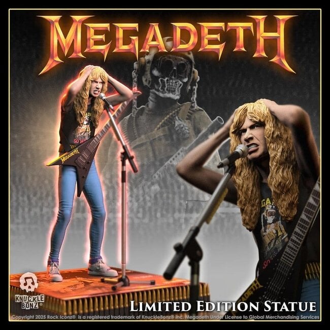 Knucklebonz Megadeth Rock Iconz Statue Dave Mustaine II 22 cm