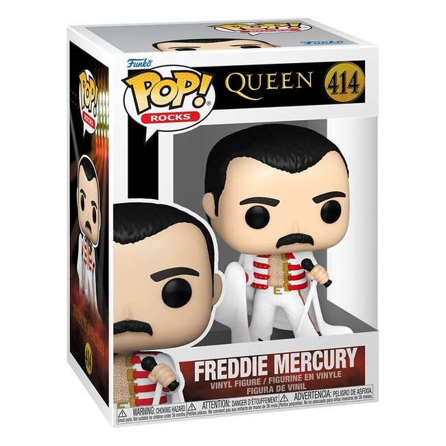 Queen POP! Rocks Vinylfigur Freddie Mercury mit Umhang, 9 cm