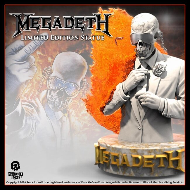 Knucklebonz Megadeth 3D Vinyl Statue Final Studio Album 15 cm
