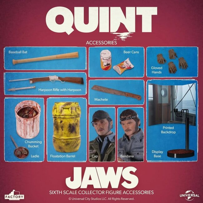 Jaws Actionfigur 1/6 Quint 30 cm