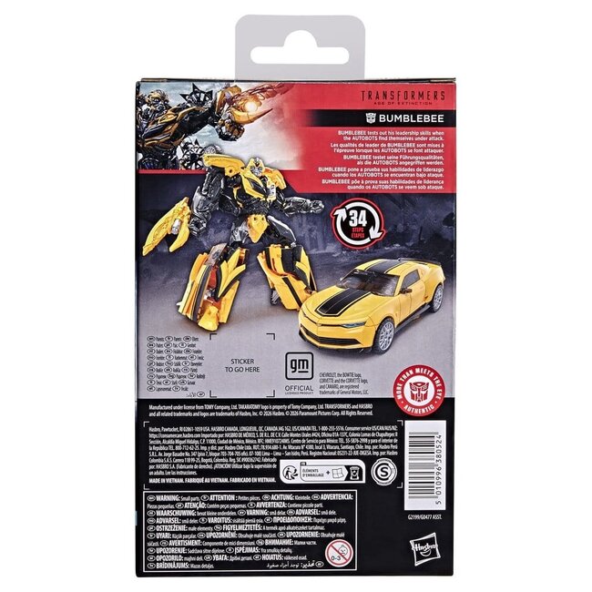 Transformers: Age of Extinction Studio Series Deluxe Class Action Figure Bumblebee 13 cm