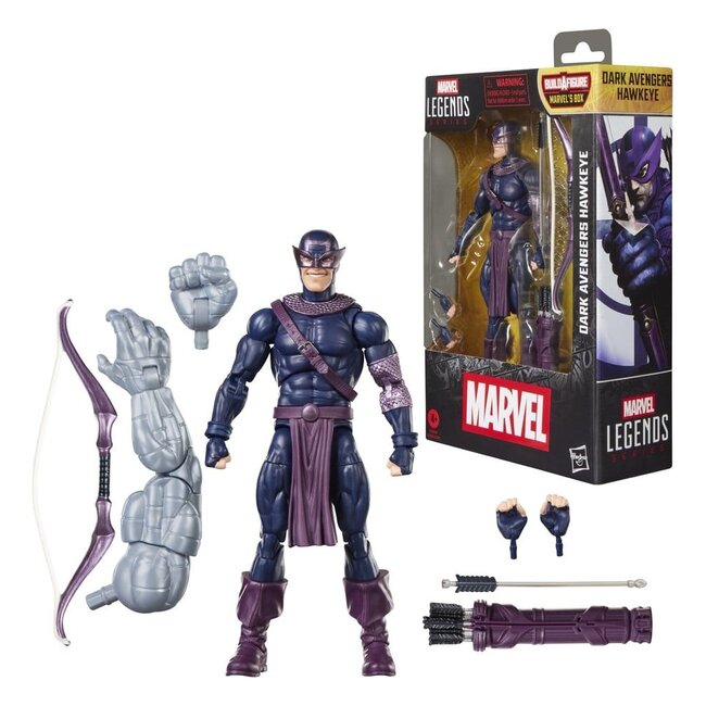 Marvel Legends Actionfigur Dark Avengers Hawkeye (BAF: Marvel's Box) 15 cm