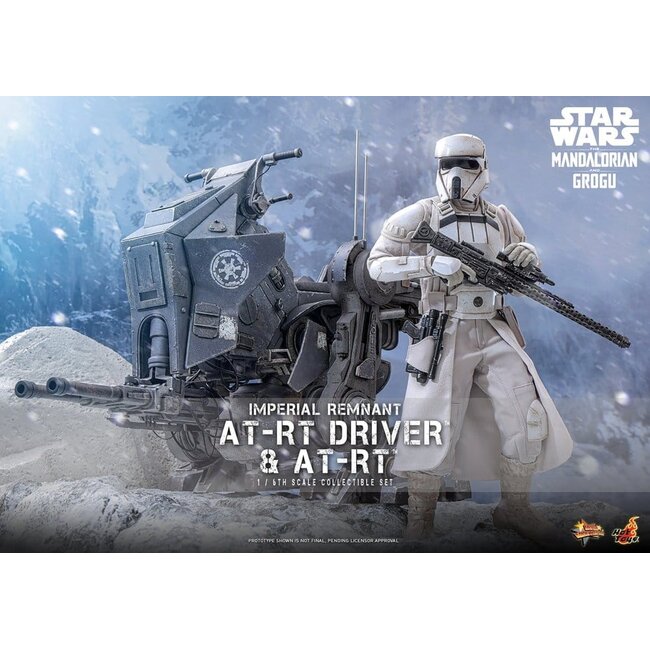 Star Wars: The Mandalorian & Grogu Movie Masterpiece Action Figure Set 1/6 Imperial Remnant AT-RT Driver & AT-RT 60 cm
