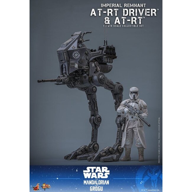 Star Wars: The Mandalorian & Grogu Movie Masterpiece Action Figure Set 1/6 Imperial Remnant AT-RT Driver & AT-RT 60 cm