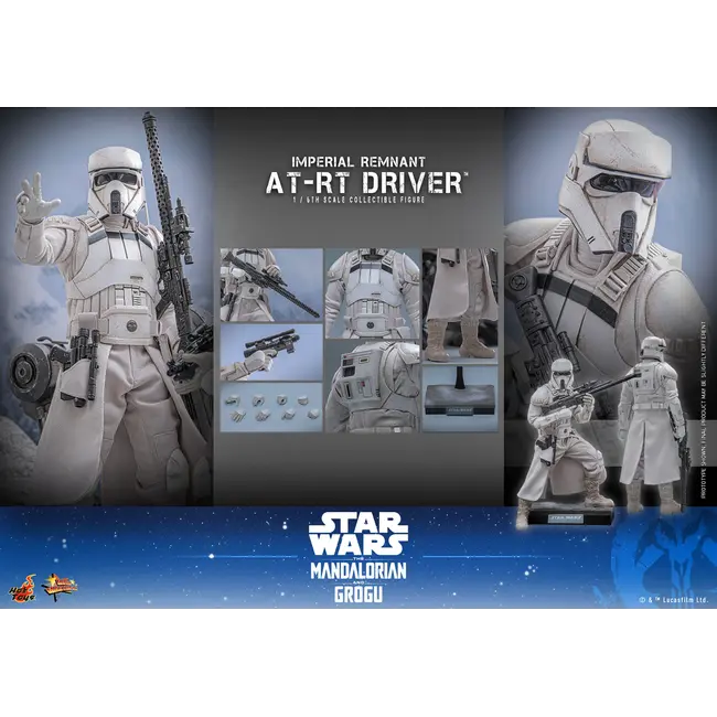 Star Wars: The Mandalorian & Grogu Movie Masterpiece Action Figure 1/6 Imperial Remnant AT-RT Driver 30 cm