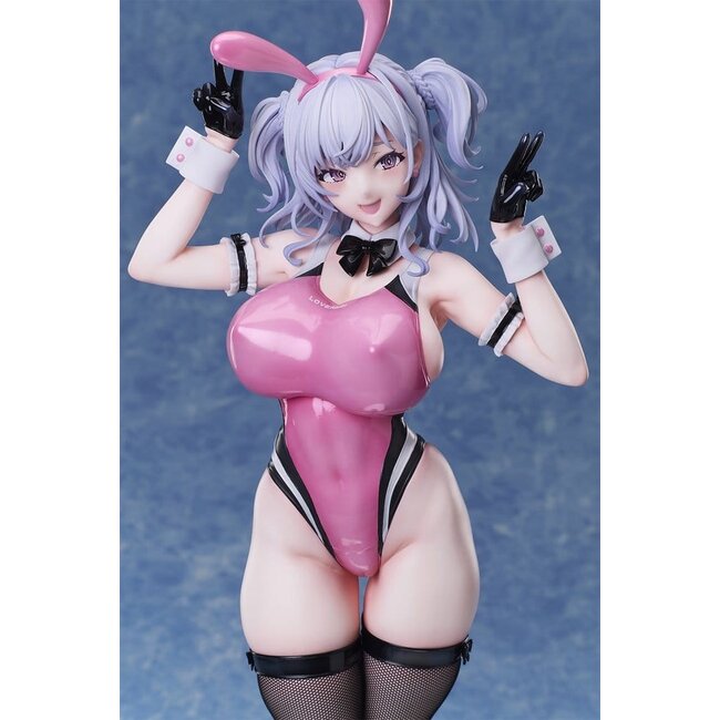 Origineel PVC-figuur van het personage Nina Oubi (konijnenversie, schaal 1/4). Illustratie van Ulrich. 46 cm.