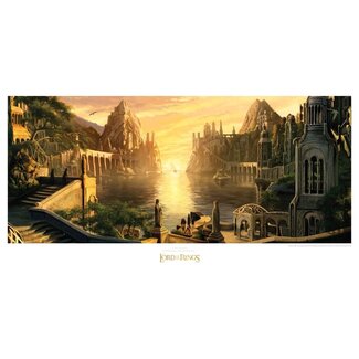 Weta Workshop Lord of the Rings Art Print The Grey Havens 59 x 30 cm