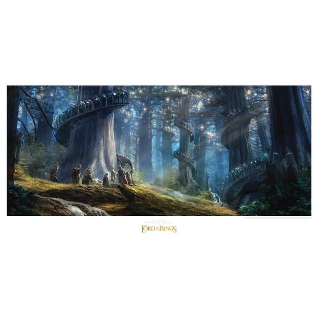 Weta Workshop Lord of the Rings Art Print Lothlorien 59 x 30 cm