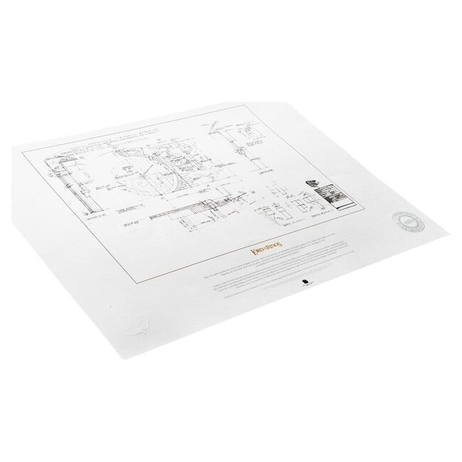 The Lord of the Rings Blueprint Art Print Bag End 59 x 42 cm