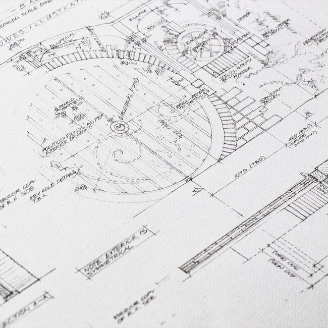 The Lord of the Rings Blueprint Art Print Bag End 59 x 42 cm