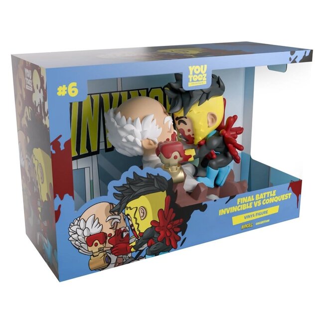 Unbesiegbare Vinylfigur Final Battle Invincible vs Conquest 12 cm