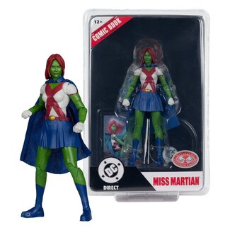 McFarlane Toys DC Direct Page Punchers Action Figure Miss Martian (Teen Titans #41) (Red Platinum Edition) 17 cm