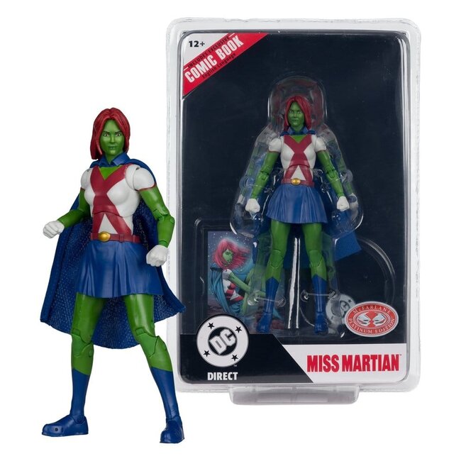 DC Direct Page Punchers Action Figure Miss Martian (Teen Titans #41) (Red Platinum Edition) 17 cm