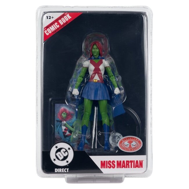 DC Direct Page Punchers Action Figure Miss Martian (Teen Titans #41) (Red Platinum Edition) 17 cm