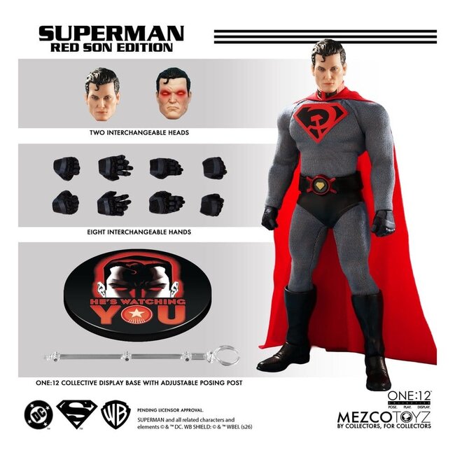 DC Comics One:12 Collective Actionfigur 1/12 Superman: Red Son 17 cm