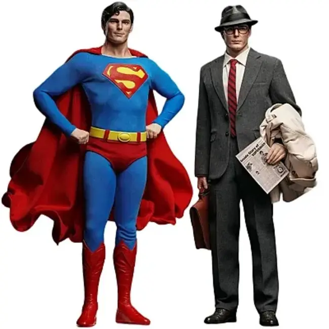 INART DC Comics Superman (1978) Action Figure 1/6 Set Superman & Clark Kent 30 cm