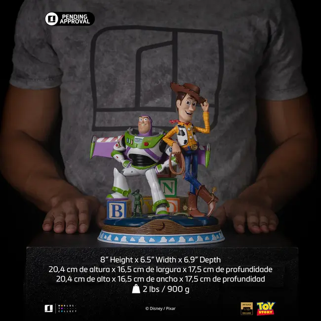 Toy Story Deluxe-Statue im Maßstab 1:10: Buzz & Woody, 21 cm