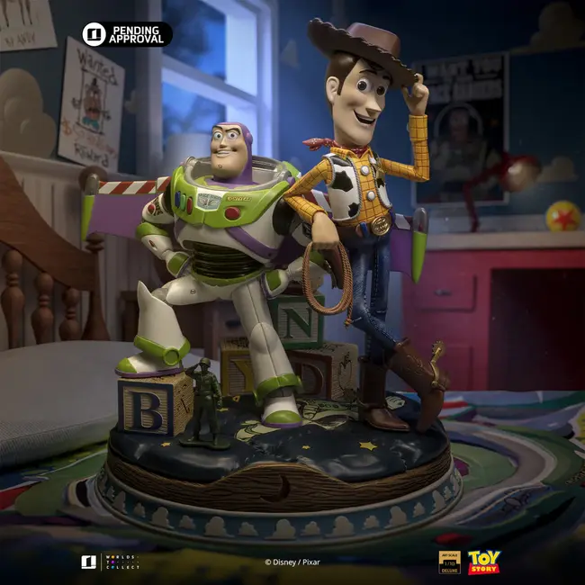Toy Story Deluxe Art Scale Statue 1/10 Buzz & Woody 21 cm