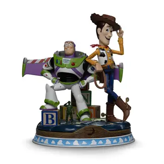 Iron Studios Toy Story Deluxe-Statue im Maßstab 1:10: Buzz & Woody, 21 cm