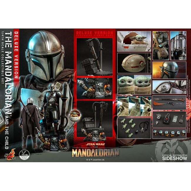 Star Wars The Mandalorian Actionfiguren-Doppelpack 1/4 The Mandalorian & The Child Deluxe 46 cm