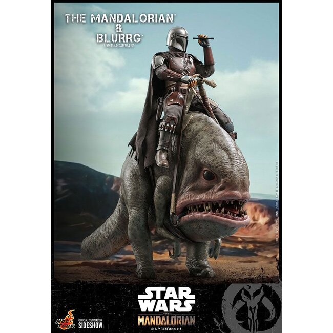 Star Wars The Mandalorian Actionfiguren-Doppelpack 1/6 The Mandalorian & Blurrg 37 cm
