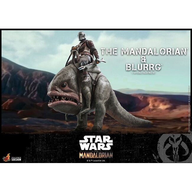 Star Wars The Mandalorian Actionfiguren-Doppelpack 1/6 The Mandalorian & Blurrg 37 cm