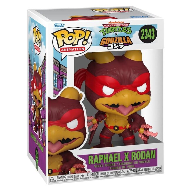 Godzilla x Turtles POP! Animation Vinylfigur Raphael x Rodan 9 cm