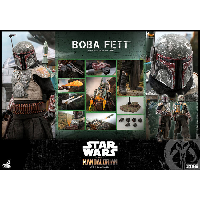 Star Wars The Mandalorian Action Figure 1/6 Boba Fett 30 cm