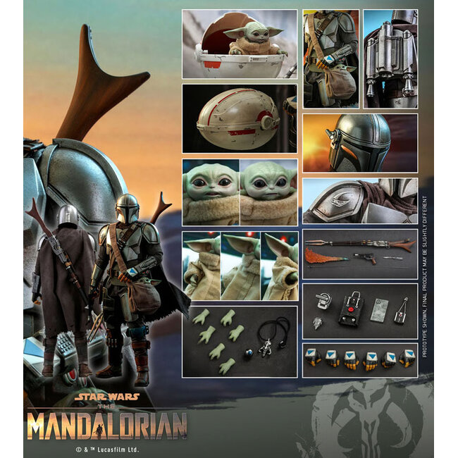 Star Wars The Mandalorian Action Figure 2-Pack 1/4 The Mandalorian & The Child 46 cm