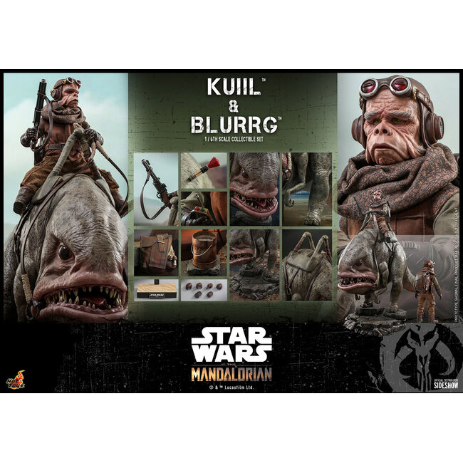 Star Wars The Mandalorian Action Figure 2-Pack 1/6 Kuiil & Blurrg 37 cm