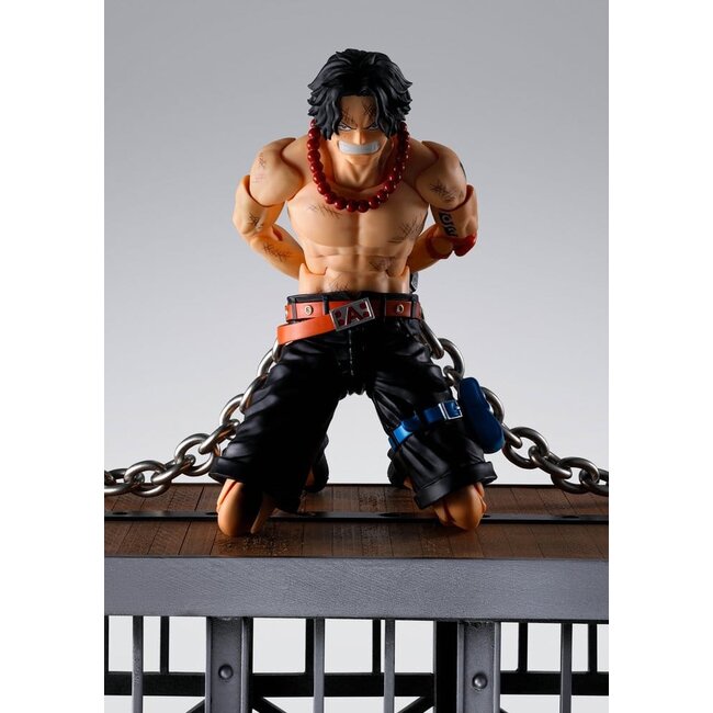 One Piece SH Figuarts Actionfigur Portgas D. Ace -Marineford- 16 cm