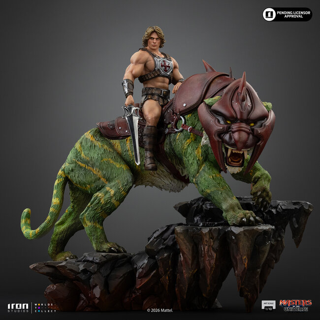 Masters of the Universe (2026) Art Scale Statue 1/10 He-Man and Battle Cat 33 cm