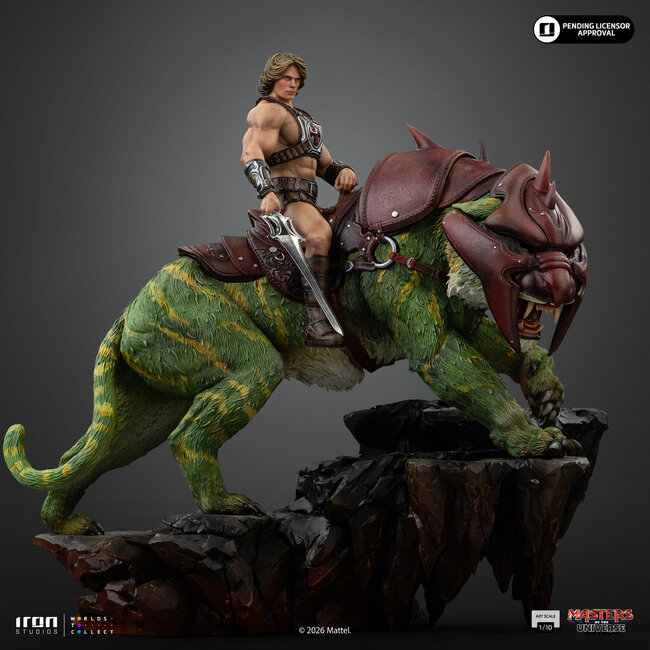 Masters of the Universe (2026) Art Scale Statue 1/10 He-Man and Battle Cat 33 cm